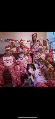 Customer photo review of Family Believes Personalised Matching Festive Pyjamas