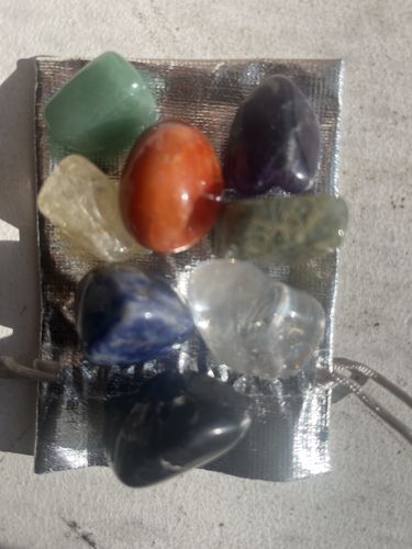 Customer photo review of The Starter Set | 7 Stone Chakra Set
