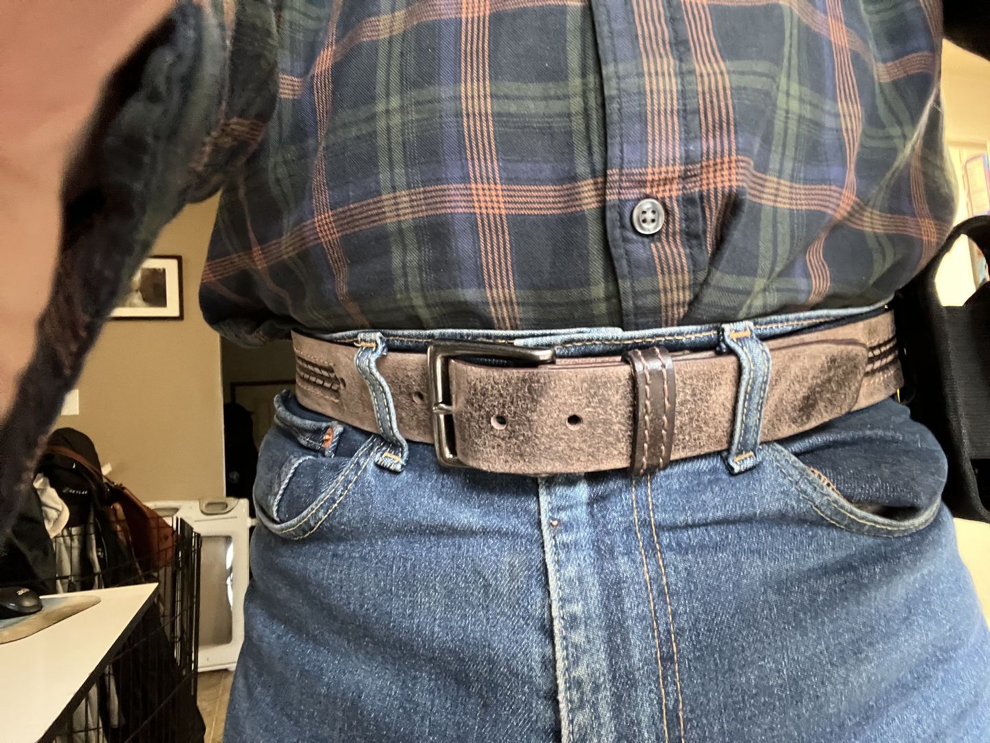 Customer photo review of The Purpose Belt - Arrow Patterned 100% Real Leather Belt
