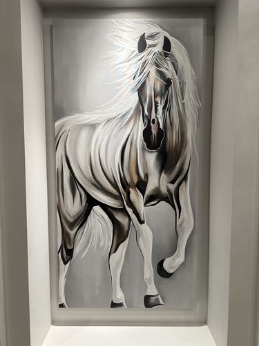 Customer photo review of 'Bold Horse' Framed Canvas