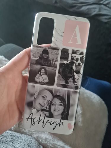 Customer photo review of Personalised Three Photo Marble Name Samsung Galaxy Case