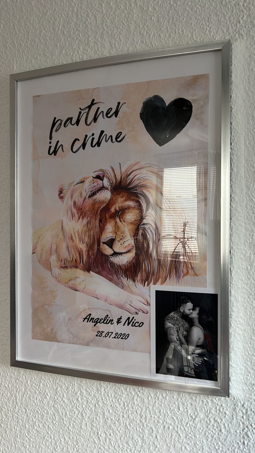 Customer photo review of Löwen Partner Kunstdruck | personalisierbar