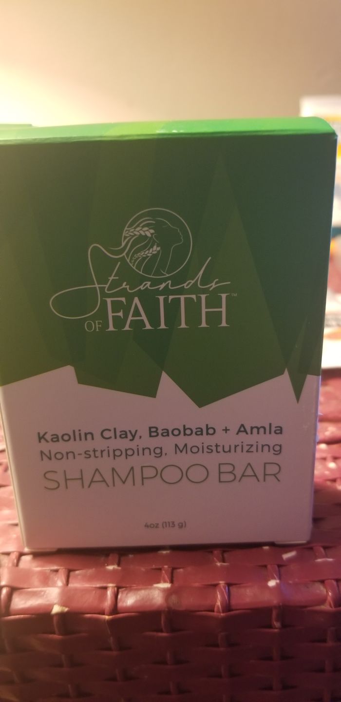 Customer photo review of Non-Stripping Shampoo Bar