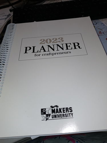 Customer photo review of PRINTED COPY - 2023 Craftpreneur Design Planner by Damon Oates