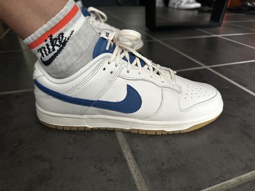 Customer photo review of Nike Dunk Low SE 'Sail Royal Gum'