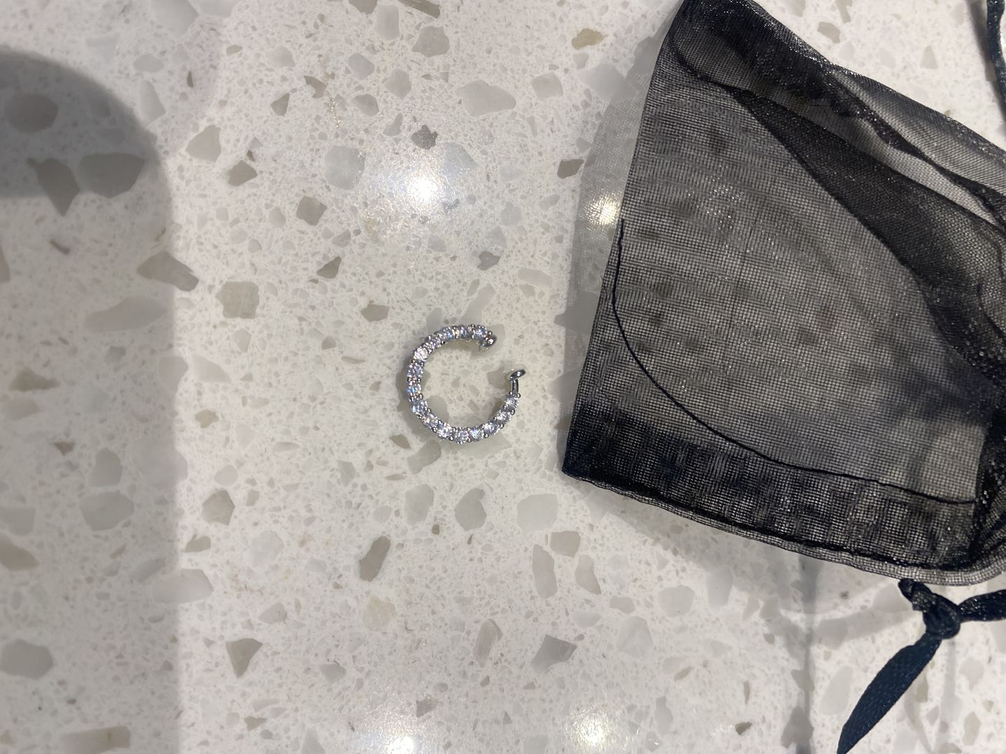 Customer photo review of Non-Pierced Nose Ring