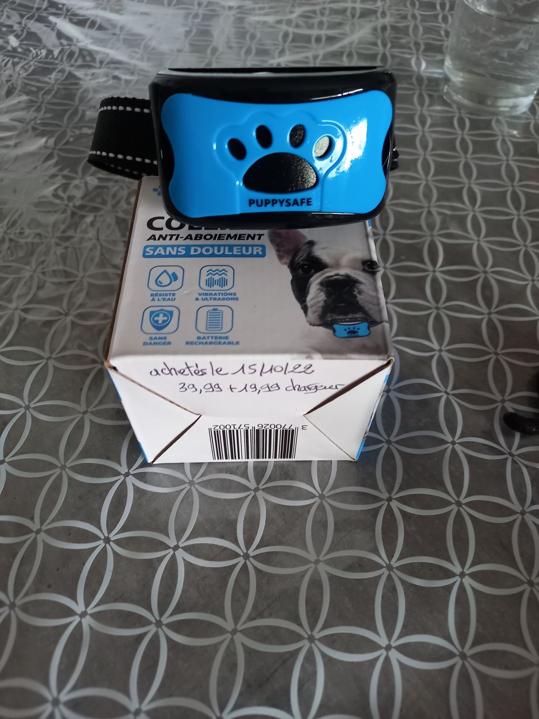 Customer photo review of Chargeur spécialement conçu pour le collier Anti Aboiement