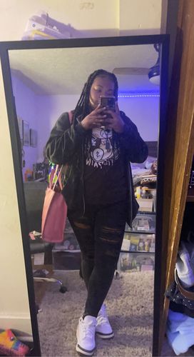 Customer photo review of Jordan 3 Neapolitan DopeSkill Dark Mocha T-shirt Love Sick Graphic