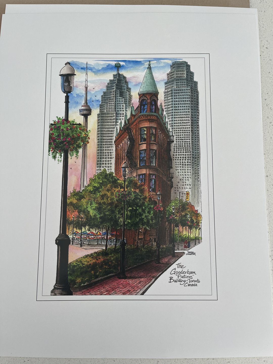 Customer photo review of Flatiron Building Toronto Poster