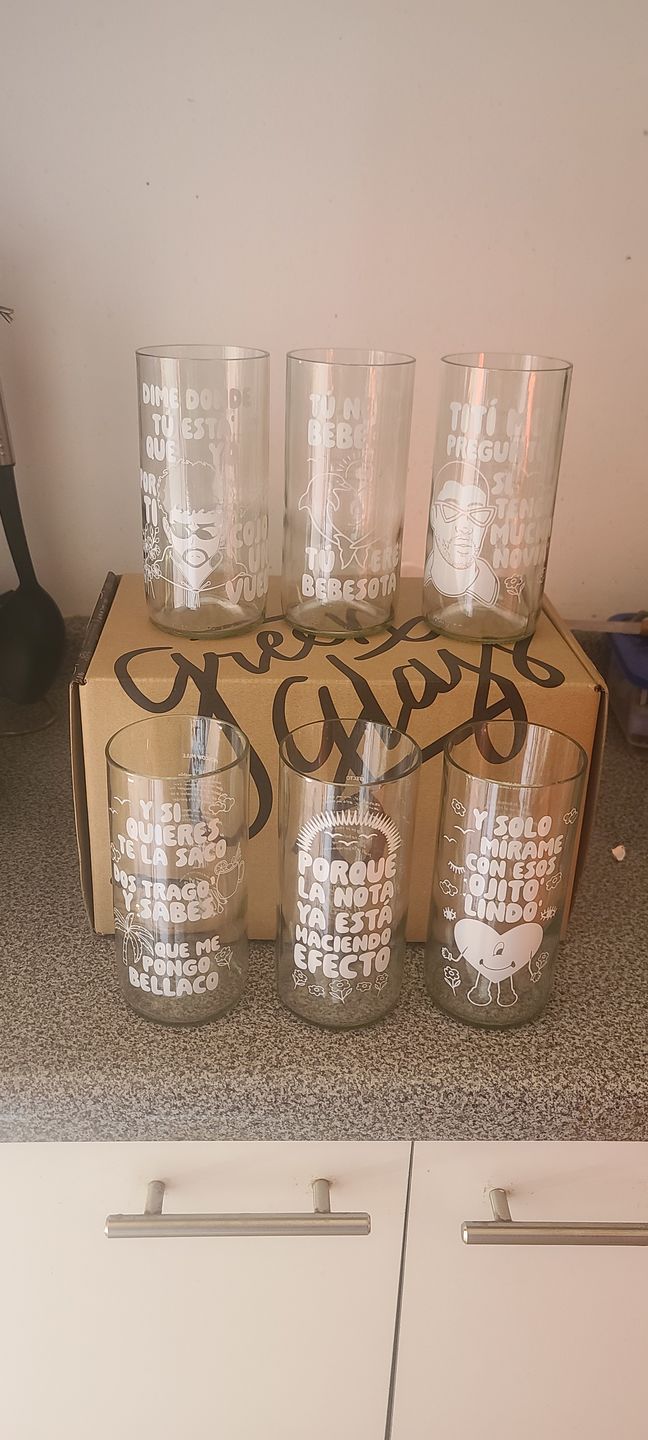 Customer photo review of BUNNY GLASS - JUEGO DE 6 VASOS