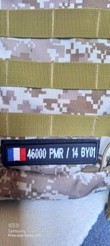 Customer photo review of Pacth militaire personnalisé