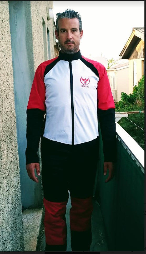 Customer photo review of Freely Skydiving Suit | Red SE-06 | Skyexsuits