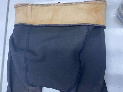 Customer photo review of Thick Hight Waist Translucent Warm Fleece Pantyhose Leggings