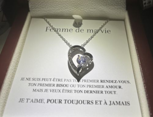 Customer photo review of Collier Amour Éternel - À la femme de ma vie - Je t'aime, pour toujours...