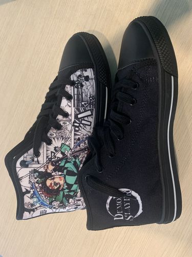 Customer photo review of Tanjiro High Tops Demon Slayer Canvas Shoes