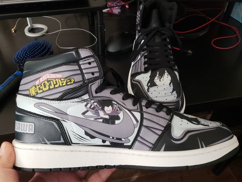 Customer photo review of My Hero Academia Deku Shoes Custom Sneakers