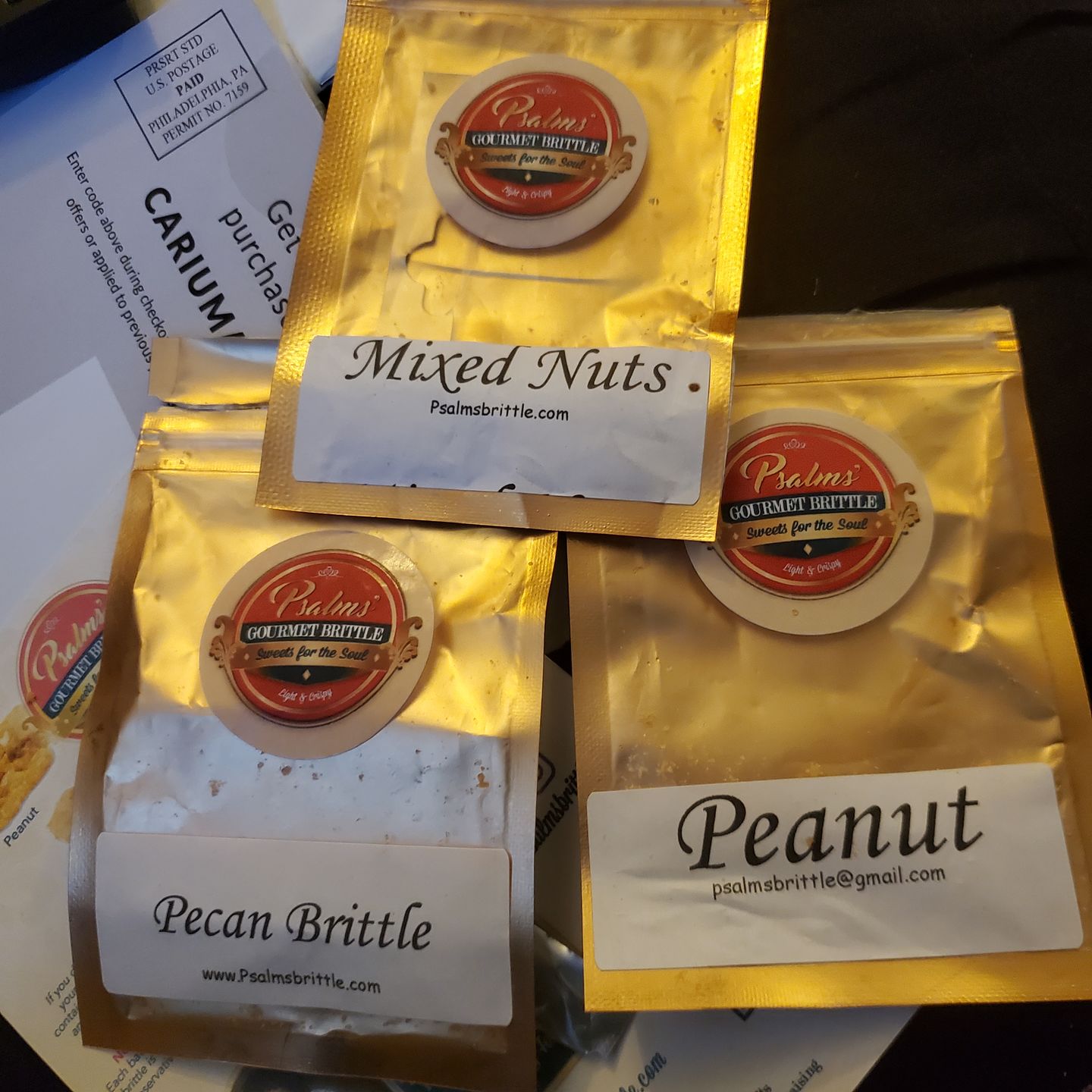 Customer photo review of Brittle Sample Pack