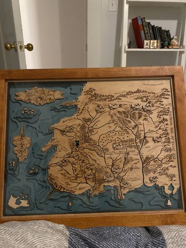 Customer photo review of THE WHEEL OF TIME 3D MAP
