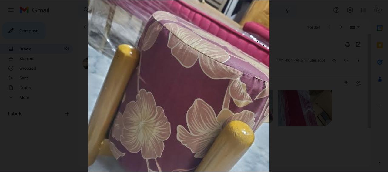 Customer photo review of 3 Seater Luxury Wooden Stool With Steel Stand -478