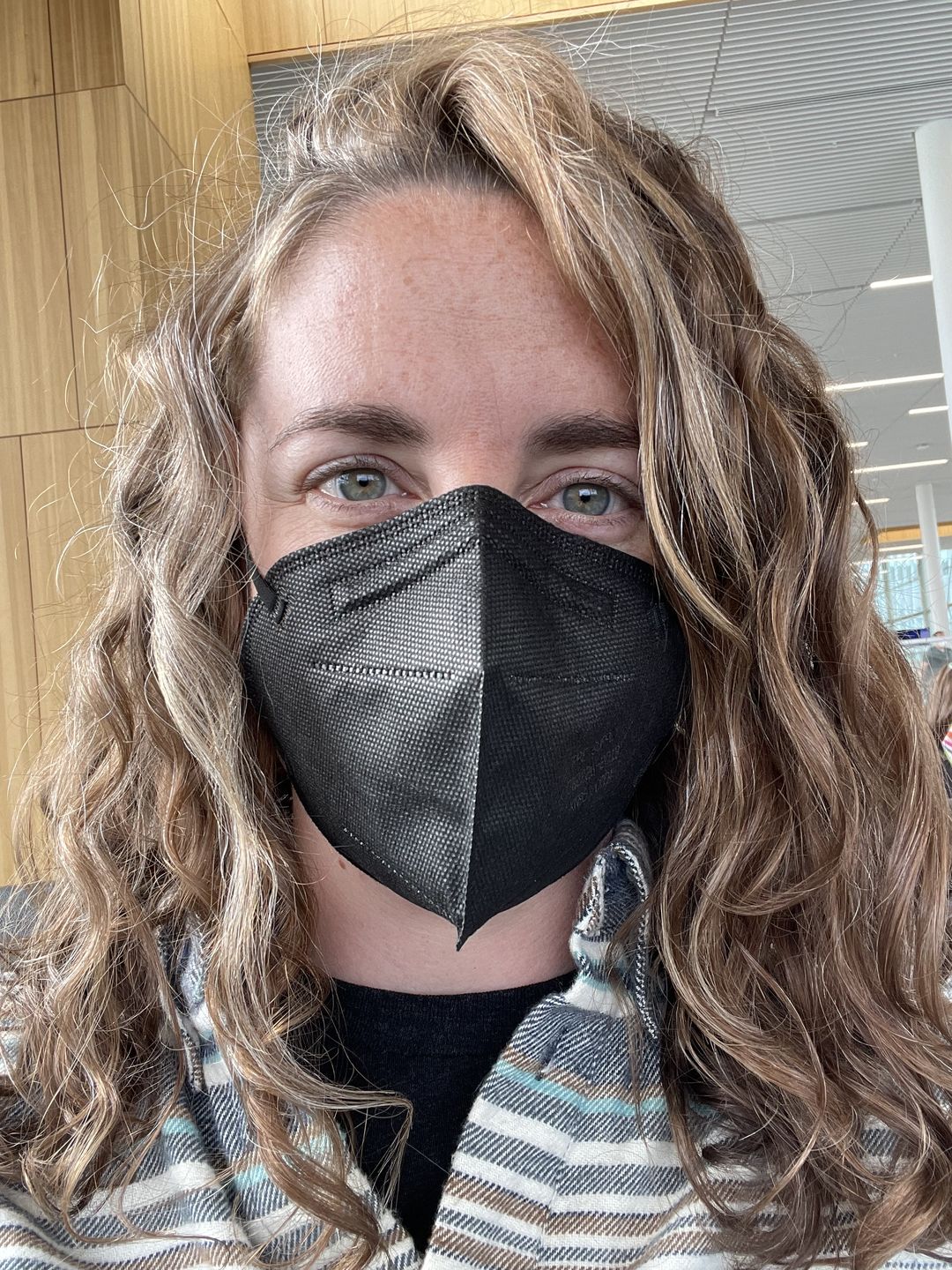 Customer photo review of KN95 Respirator Face Mask Individually Sealed by PPE Supply (Cone Shape)