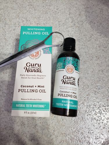 Customer photo review of Coconut + Mint Pulling Oil (2-Pack)
