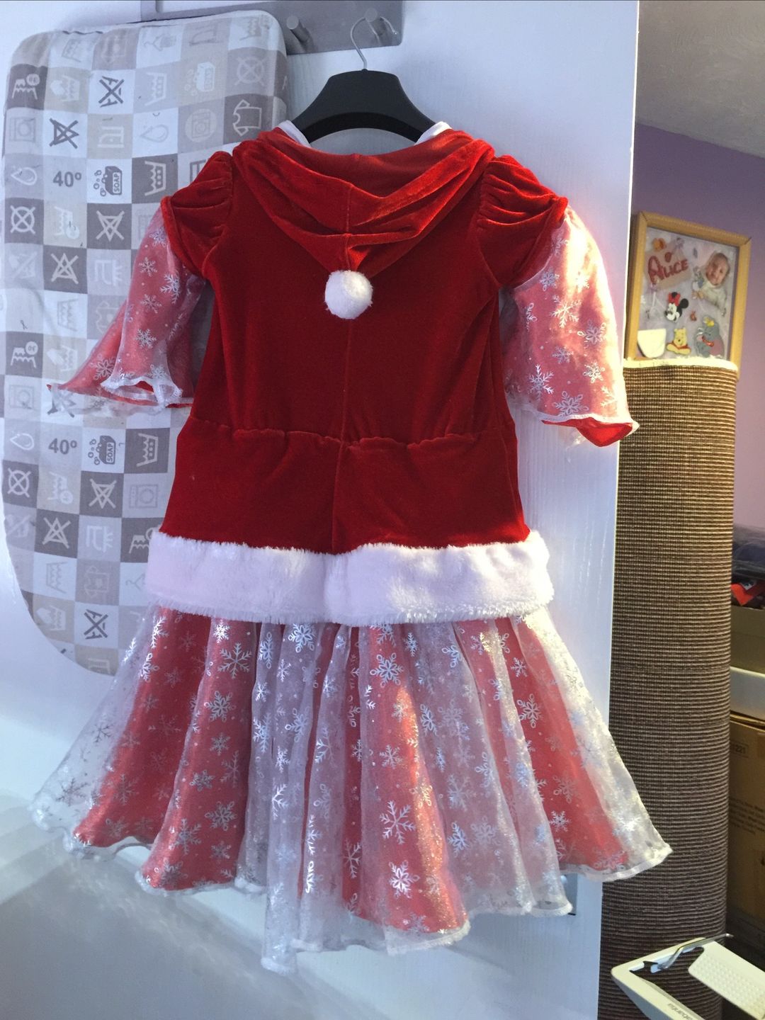 Customer photo review of Snowflakes Organza Fabric