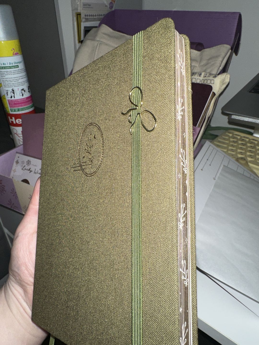 Customer photo review of Tsuki ‘Mori’ Limited Edition Bullet Journal ☾