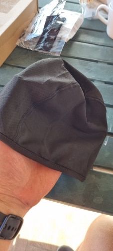 Customer photo review of Cooling Helmet Liner Skull Cap