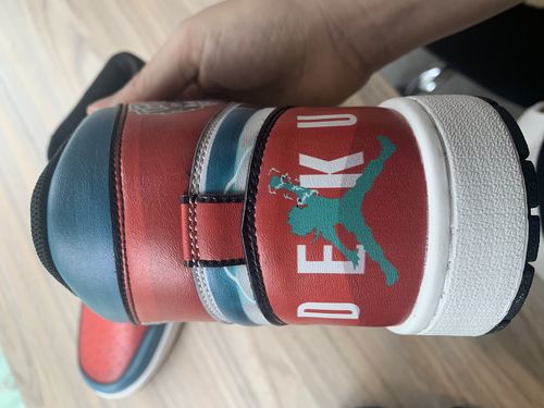 Customer photo review of Deku Shoes Custom My Hero Academia Sneakers Delaware Smash