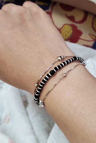 Customer photo review of Silver Sparkle Bracelet