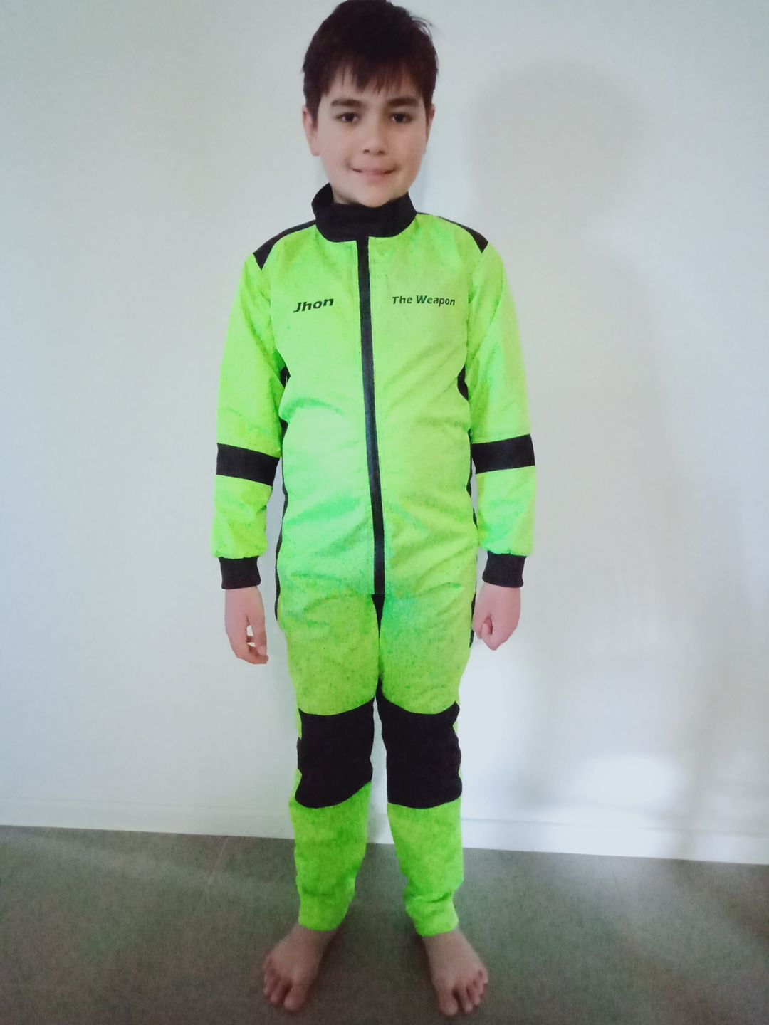 Customer photo review of Freefly Skydiving Suit Lime SE-05