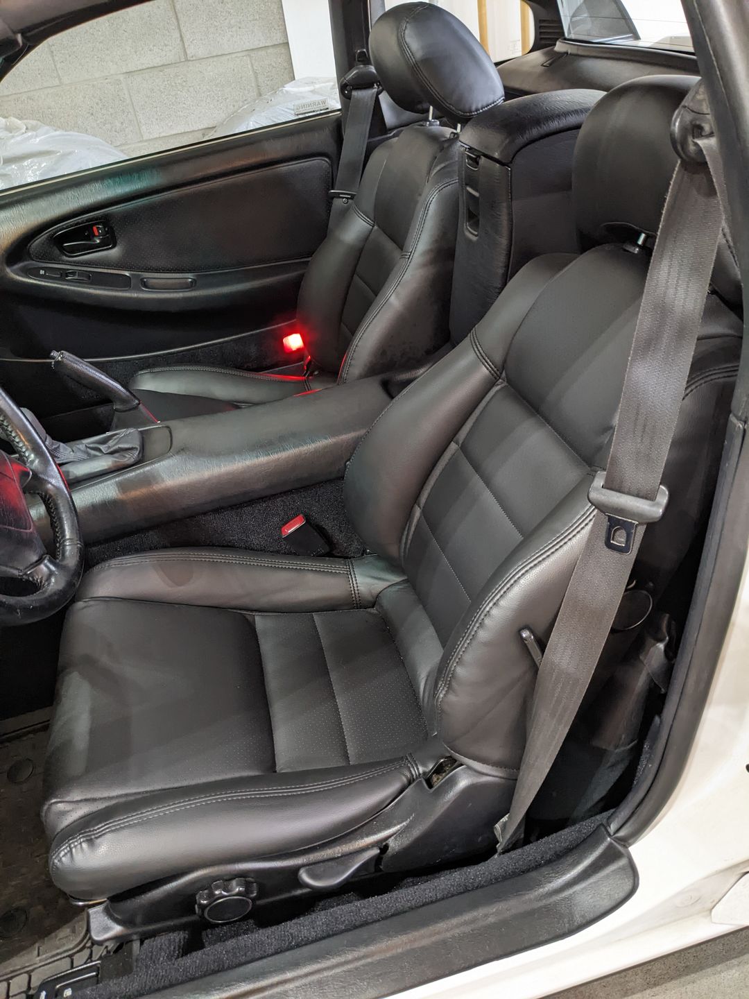 Customer photo review of MR2Heaven OEM Plus Seat Covers (Black, TAN, Black W/ Red Stitching, Black/Red Hybrid, BLUE, Black Alcantara/Leather with Black Stitching, Black Alcantara/Leather with Red Stitching)