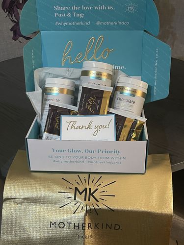 Customer photo review of Chocolate Collagen Latte Family Pack