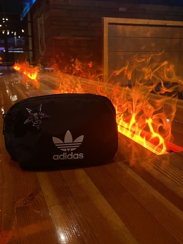 Customer photo review of Hail Queers Enamel Pin