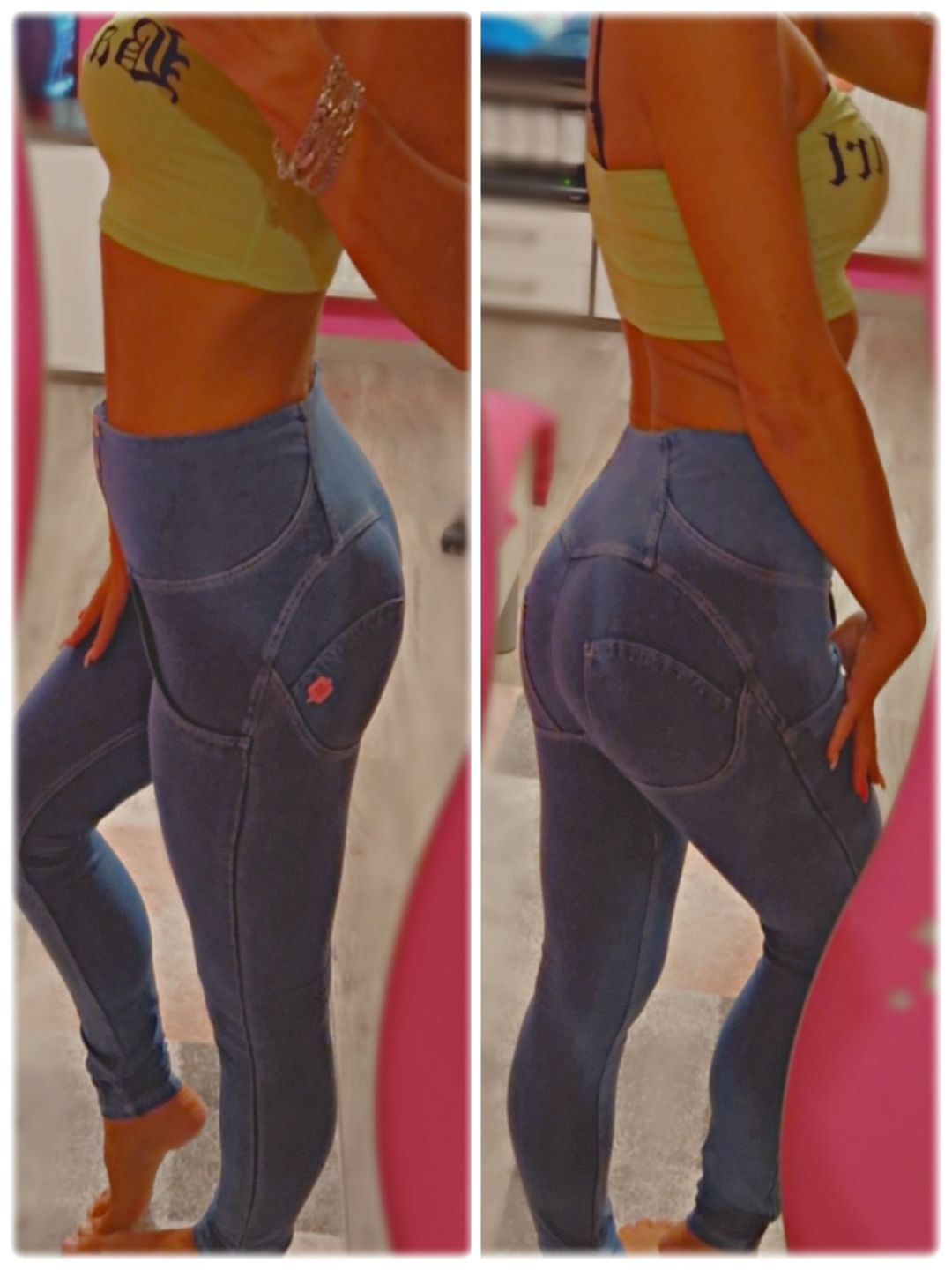 Customer photo review of MW+ Jeggings Blau