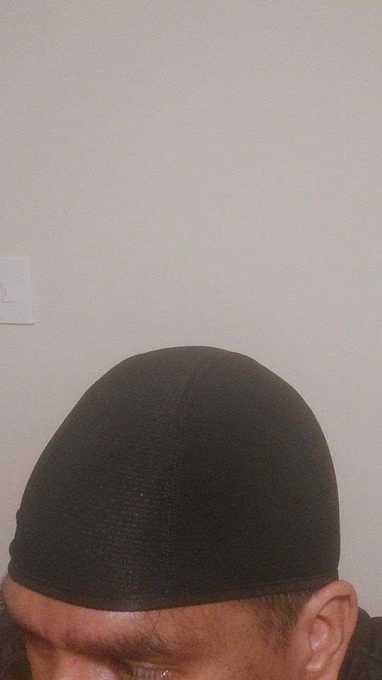 Customer photo review of Cooling Helmet Liner Skull Cap
