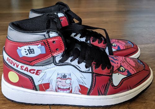 Customer photo review of Itachi Akatsuki Shoes Naruto Casual Sneakers