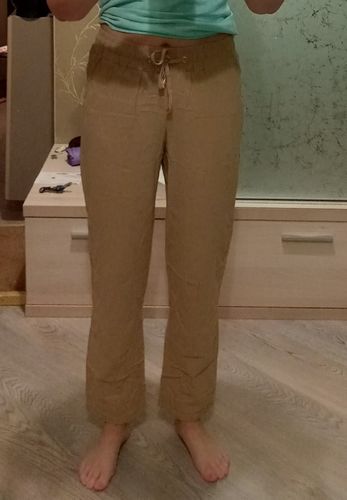 Customer photo review of Drawstring Loose Wide-Leg Pocket Pants