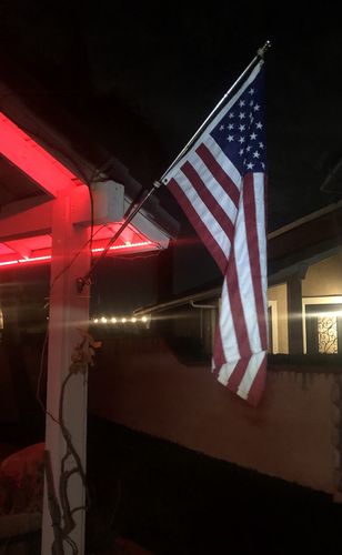Customer photo review of 3x5ft 2-ply polyester American Flag (Most Popular Size)