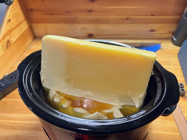 Customer photo review of Bulk Yellow Beeswax Blocks for Sale