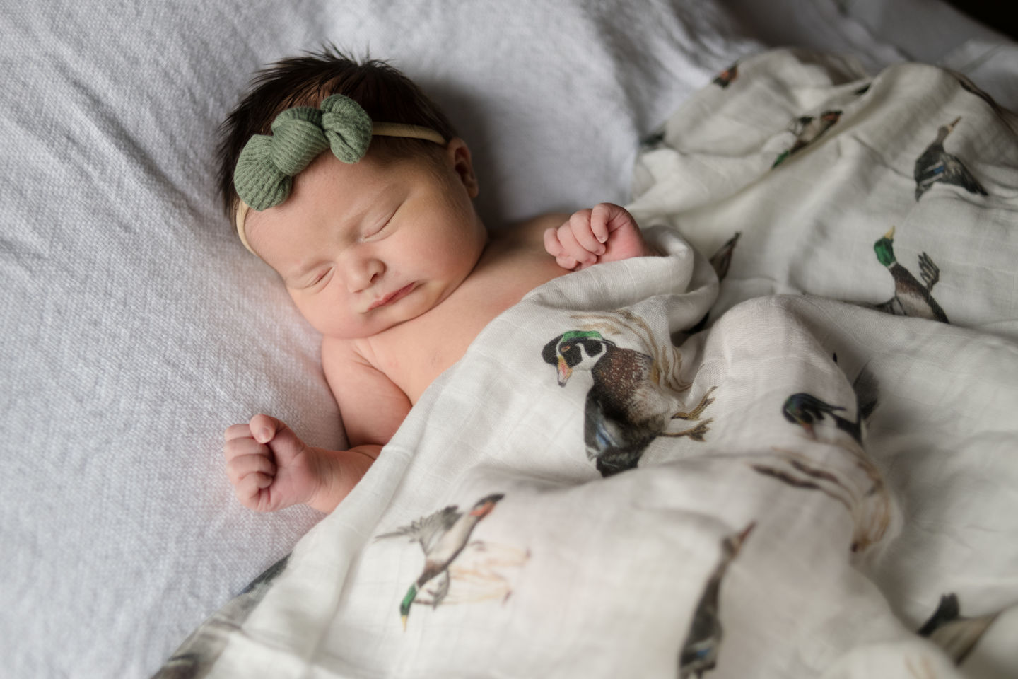Customer photo review of Diving Ducks - Swaddle