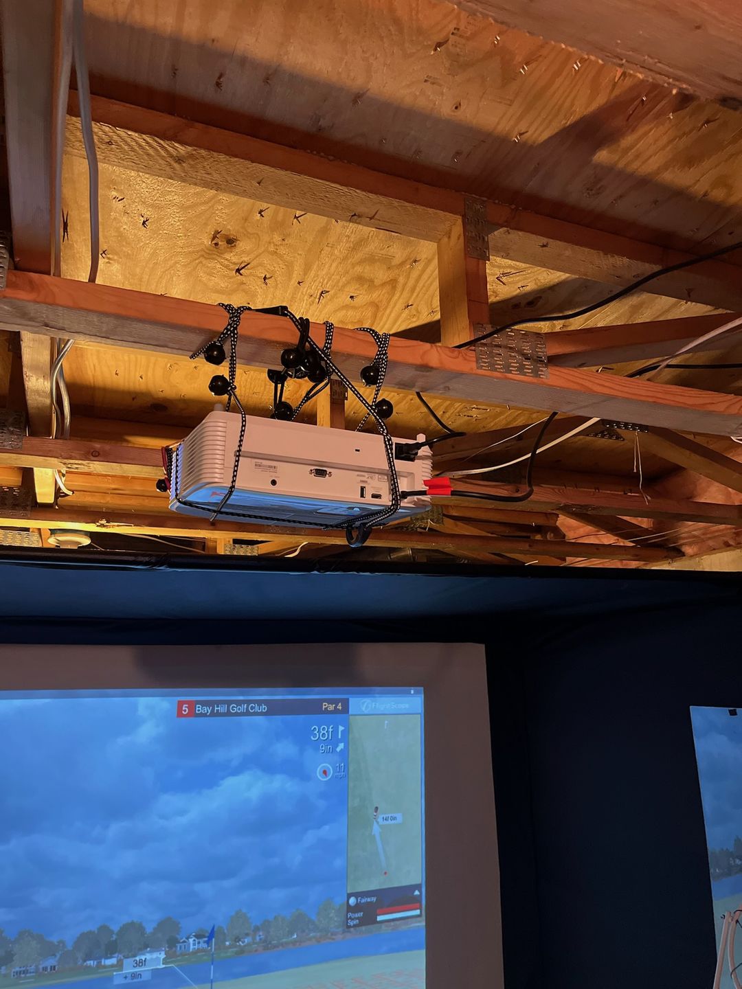 Customer photo review of Optoma EH412STx Short Throw Golf Simulator Projector