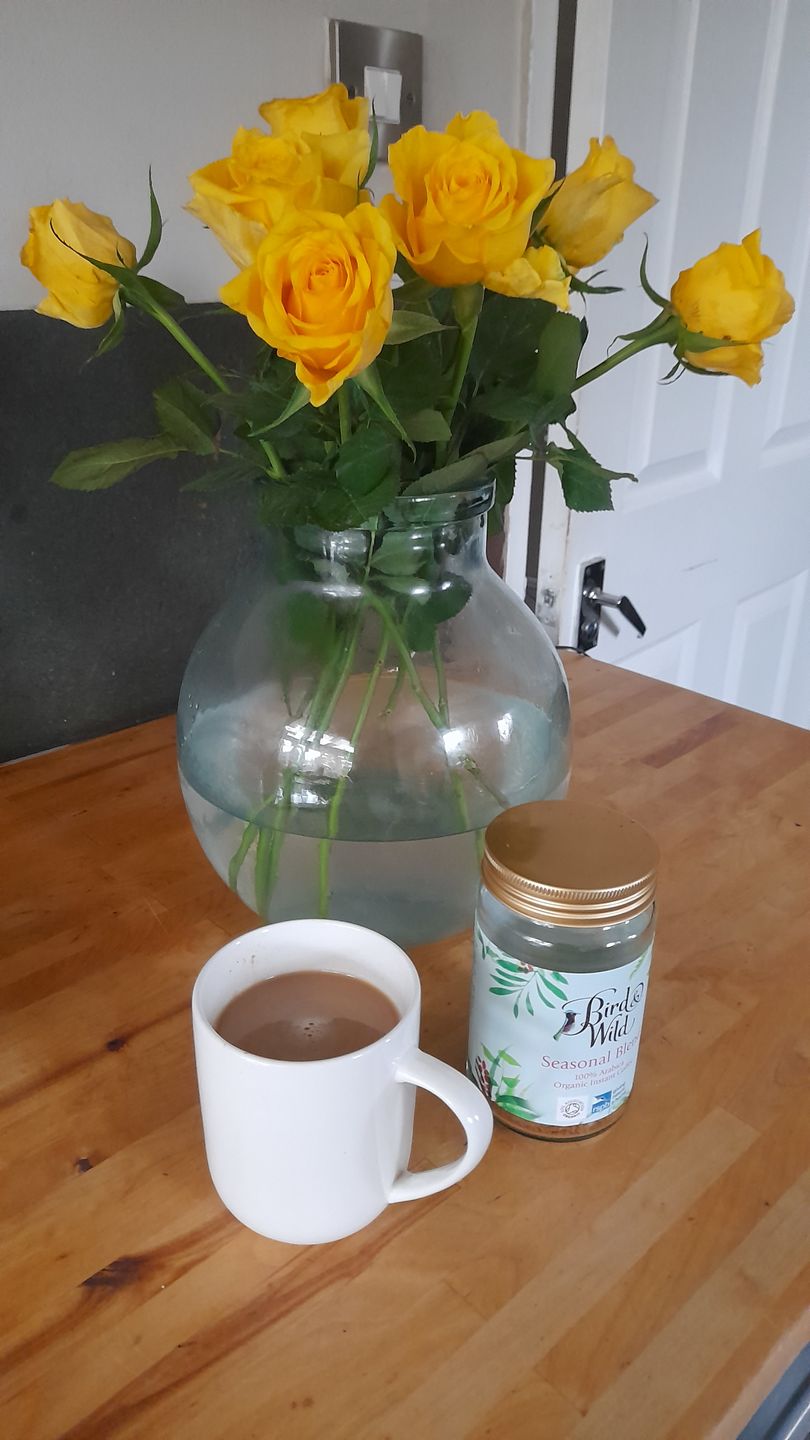 Customer photo review of Bird & Wild Fairtrade Organic Instant Coffee, 100% Arabica, 100g Jar (50 Servings)