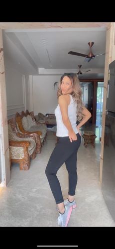 Customer photo review of Stretchable Halter Neck LivIn Camisole - White