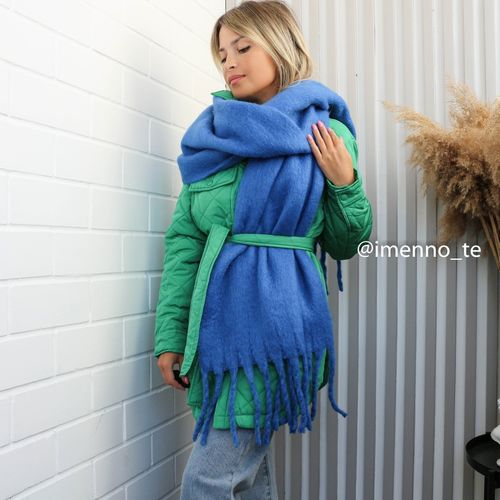 Customer photo review of Luxury Cashmere Thick Warm Solid Scarf