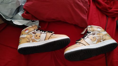 Customer photo review of Giyu Tomioka Shoes Demon Slayer Custom Shoes