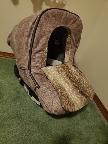 Customer photo review of Winter - Cocoa Brown (Linen Look)