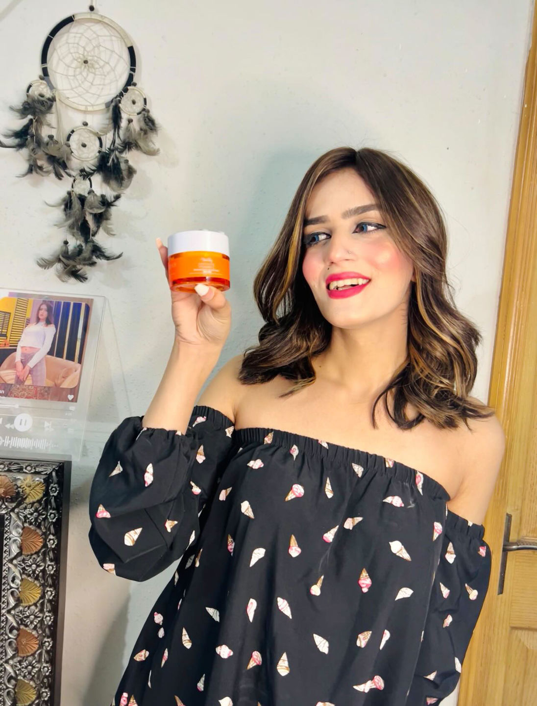 Customer photo review of Supercharged Vitamin C Brightening Moisturiser