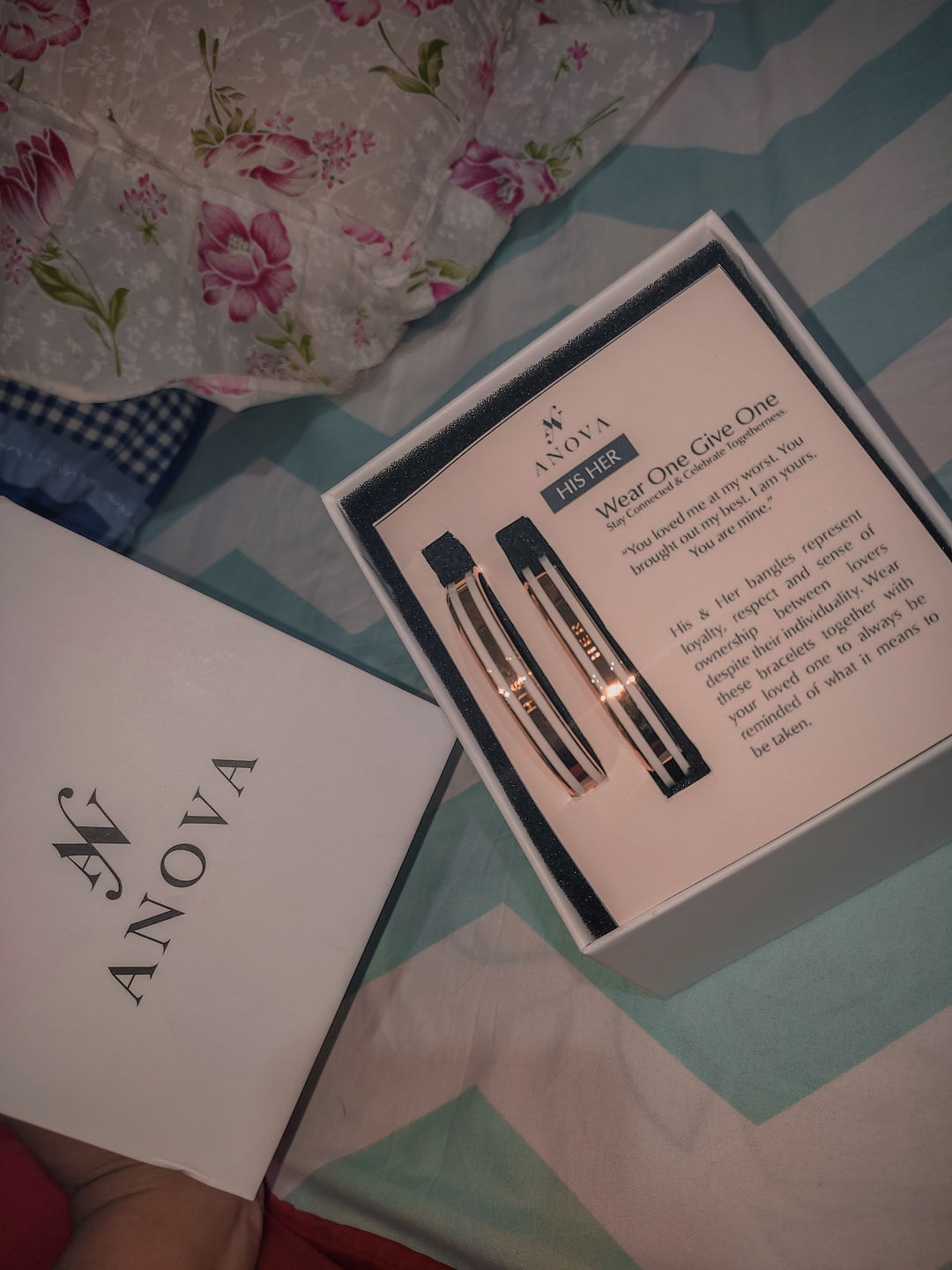 Customer photo review of GOLD Mantra Bar Personalized Necklace