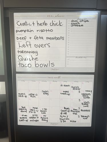 Customer photo review of NEW Grey Magnet Planner Set